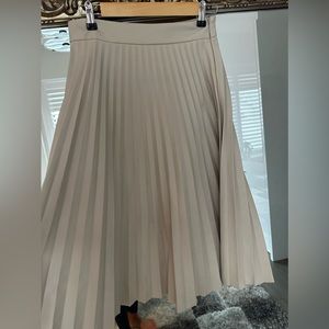 Long faux leather skirt!